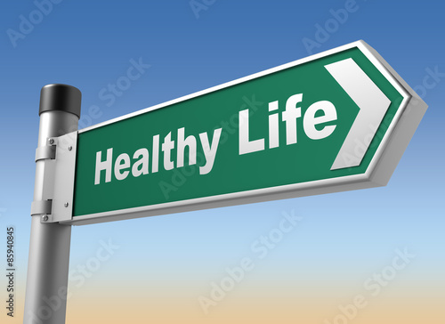 healthy life sign © frender