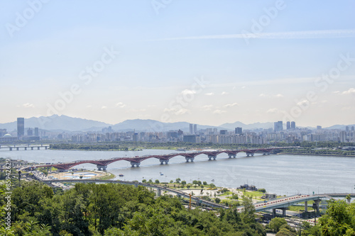 landscape of seoul city