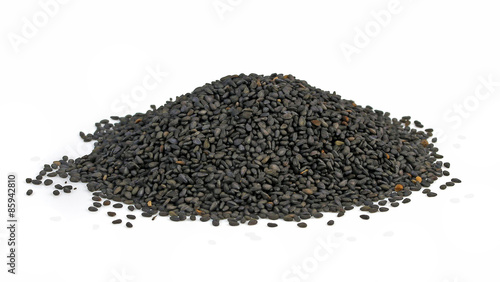 Sesame seeds isolated on white background