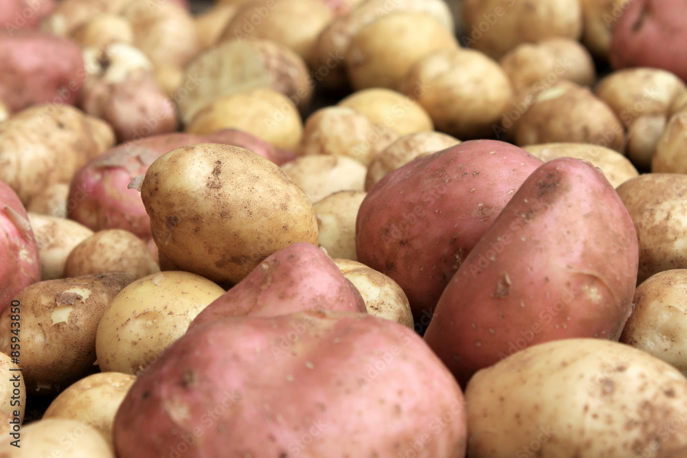 potatoes raw vegetables food on sacking for pattern texture and background potatoes raw vegetables food on sacking for pattern texture and background