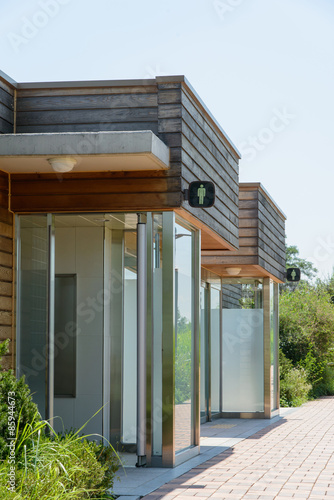 public restroom in a park