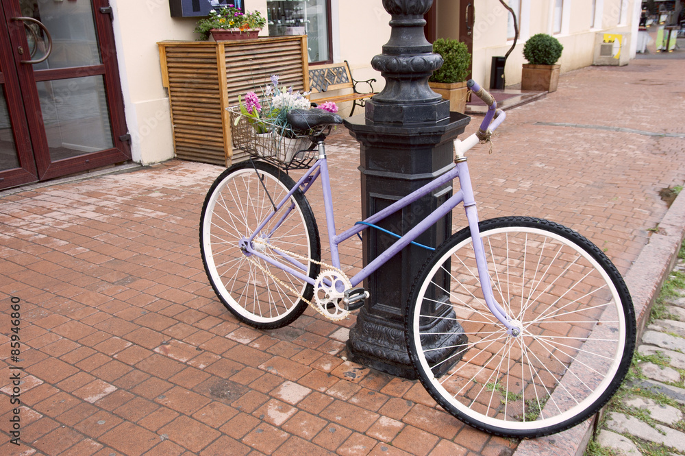 parked bicycles