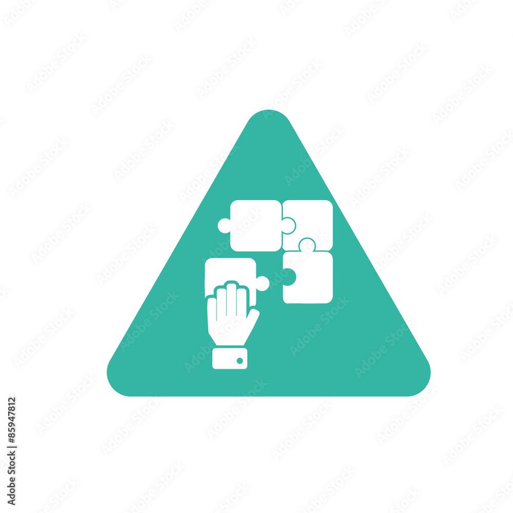 Business puzzle icon Business puzzle icon