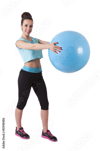 girl in the gym with bowl