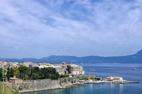 The historic town of Corfu island, Greece