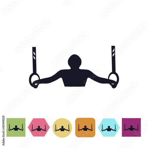 Athlete men icon