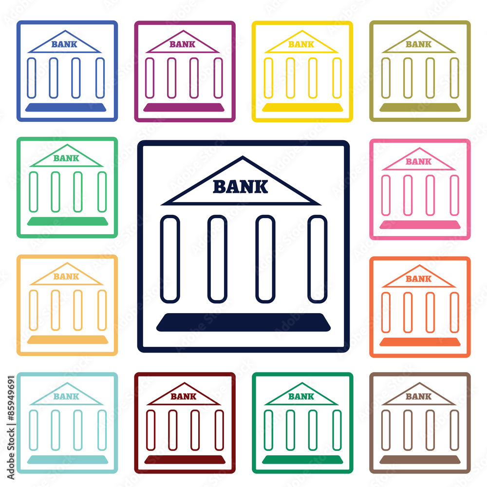 Fototapeta premium Bank icon