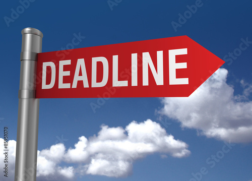 deadline sign