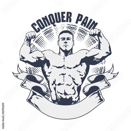 Muscular man - Bodybuilder posing