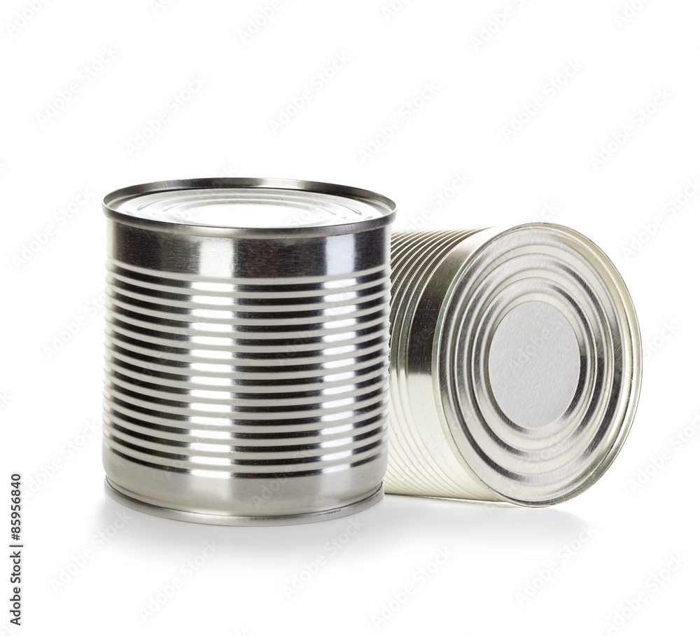 Cans isolated on white background Cans isolated on white background
