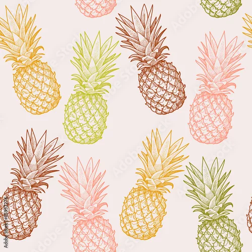 Tapety Ananas bez szwu