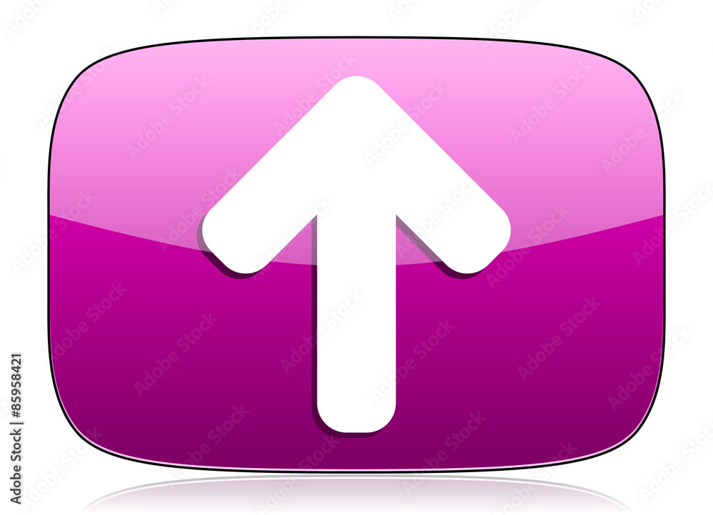 up arrow violet icon arrow sign
