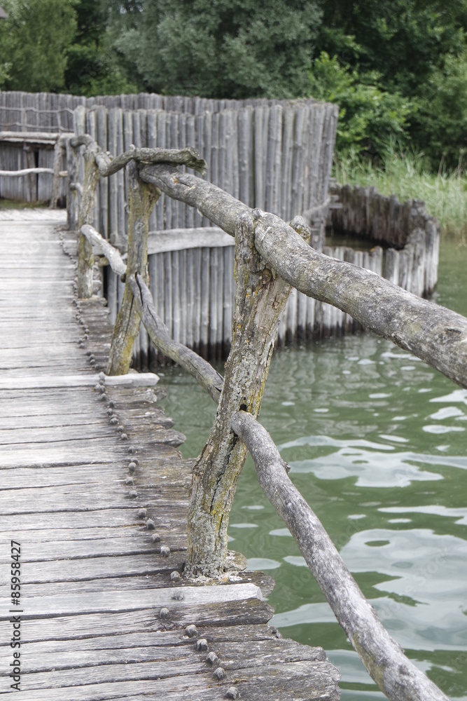Naklejka premium stilt houses