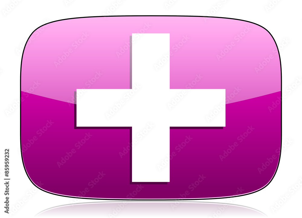 Obraz premium plus violet icon cross sign