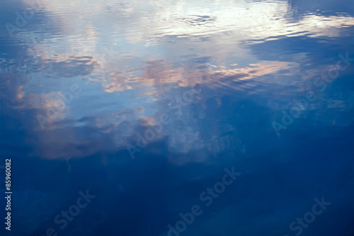 Water surface. Abstraction for relaxation