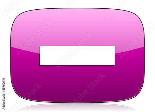Free Download minus violet icon - GFXLoad