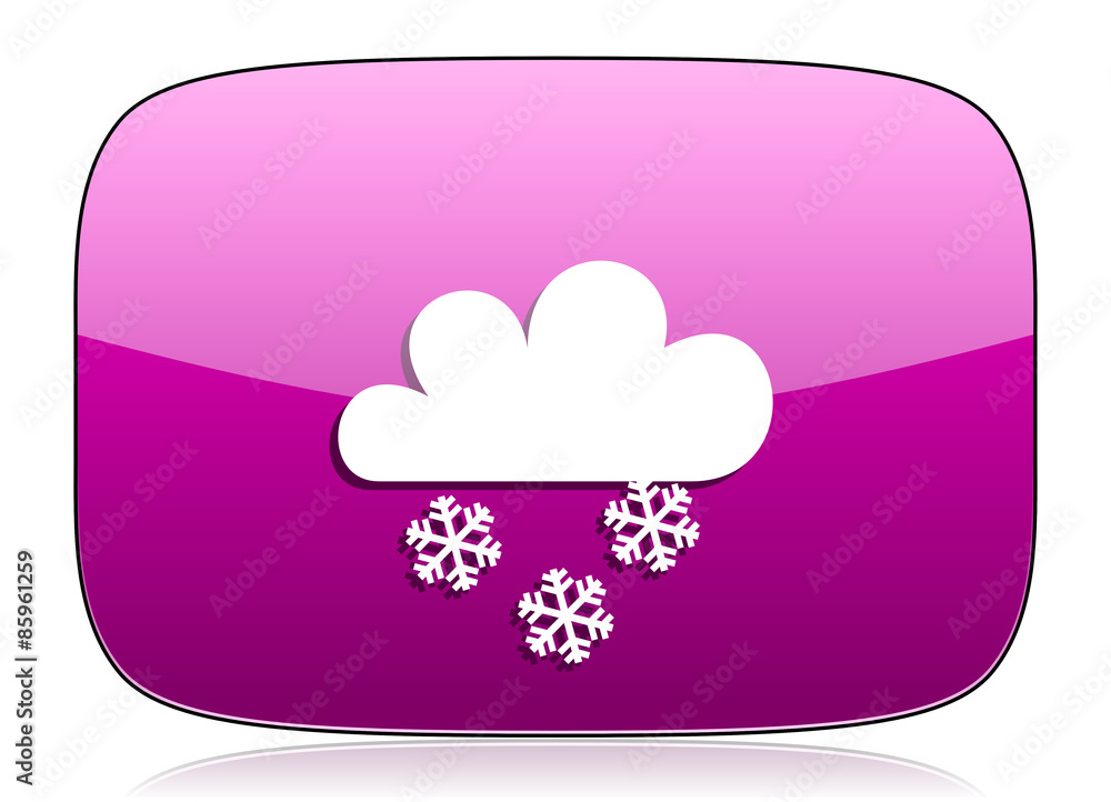 snowing violet icon waether forecast sign snowing violet icon waether forecast sign
