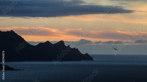 Coast of Gran Canaria at sunset