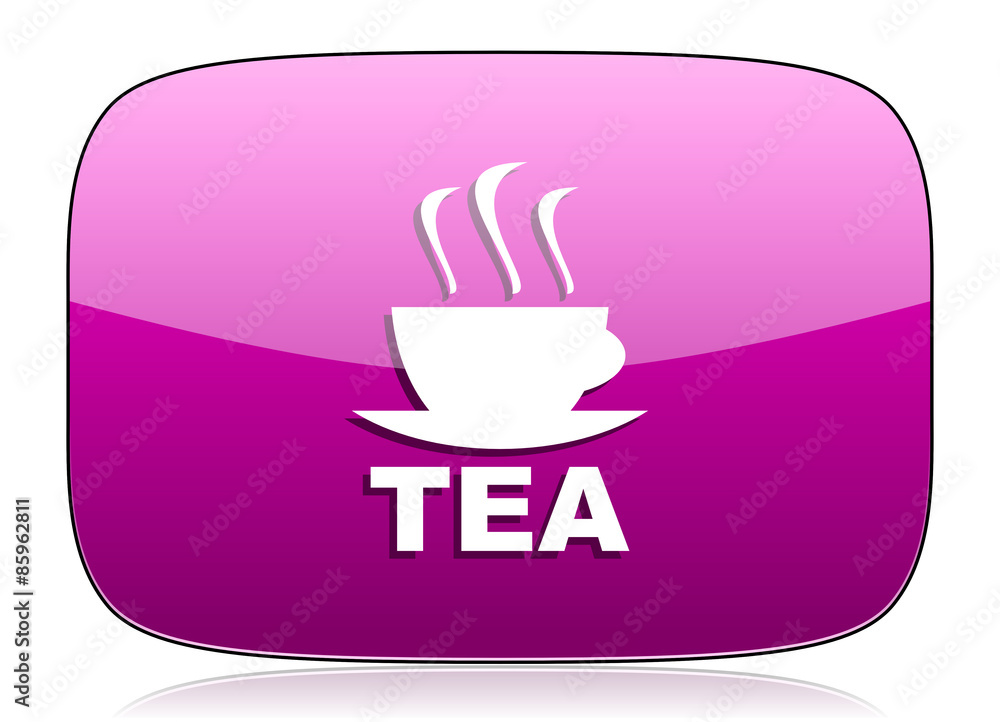 tea violet icon hot cup of tea sign tea violet icon hot cup of tea sign