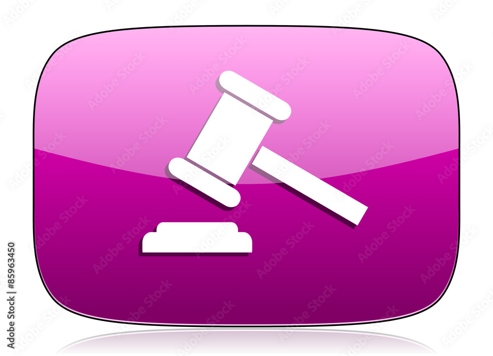 auction violet icon court sign verdict symbol auction violet icon court sign verdict symbol