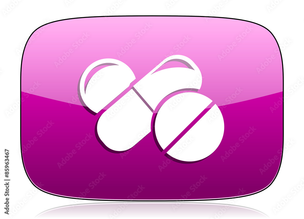 medicine violet icon drugs symbol pills sign medicine violet icon drugs symbol pills sign