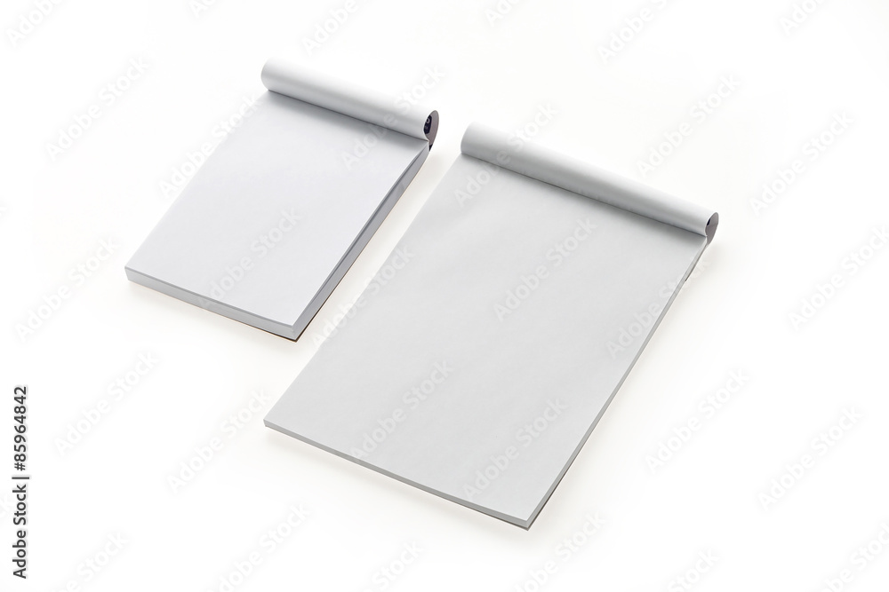 Blank notebook isolated Blank notebook isolated