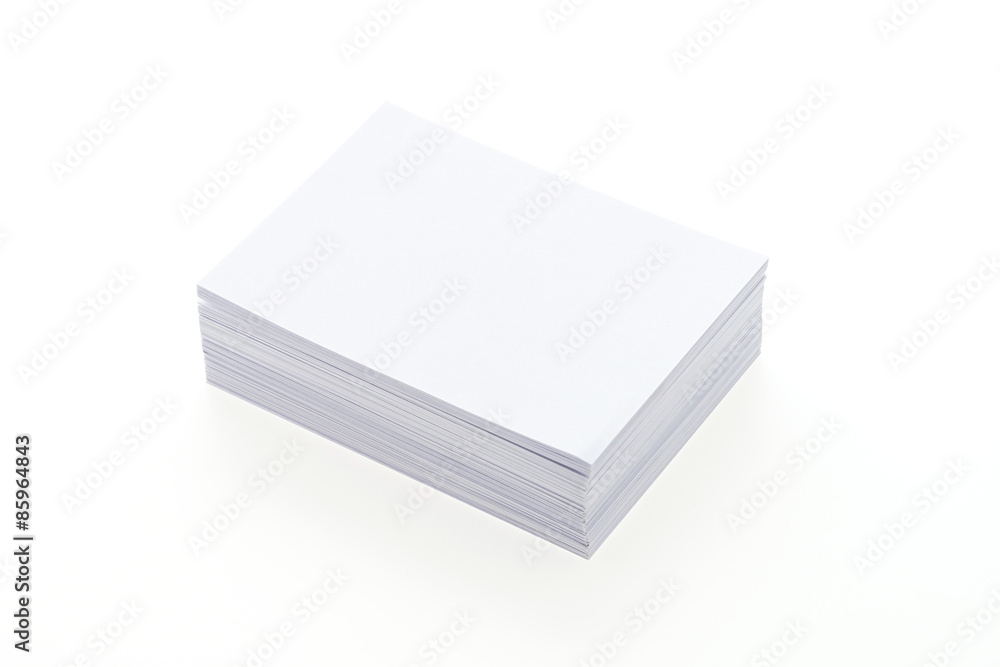 Blank white paper Blank white paper