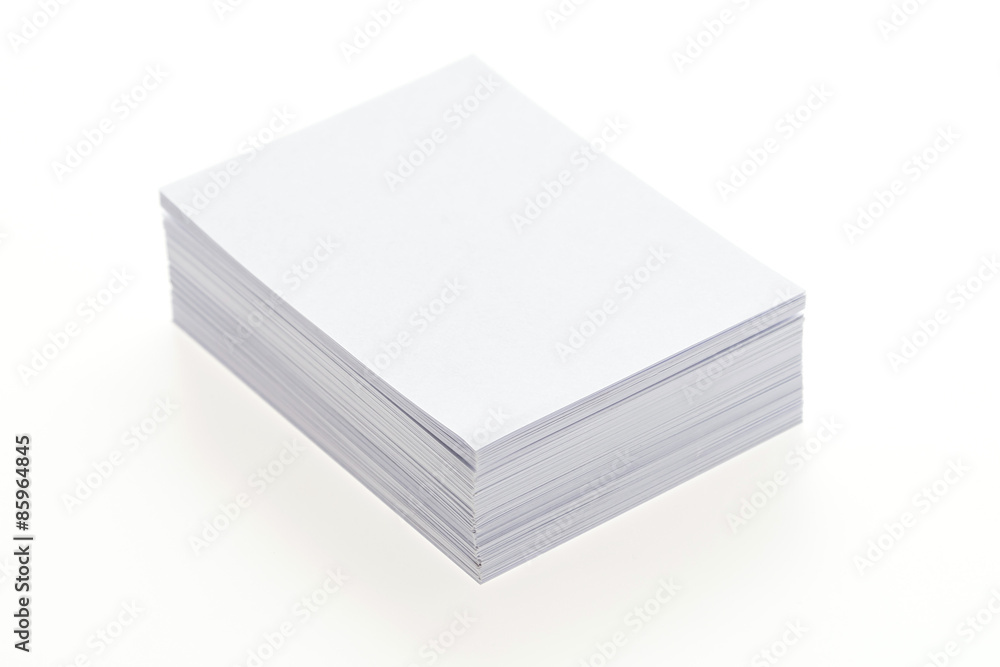 Blank white paper Blank white paper