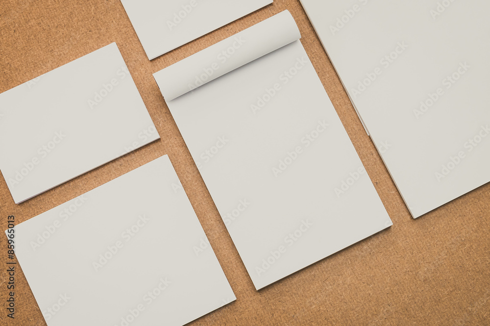 Fototapeta premium White paper mock up
