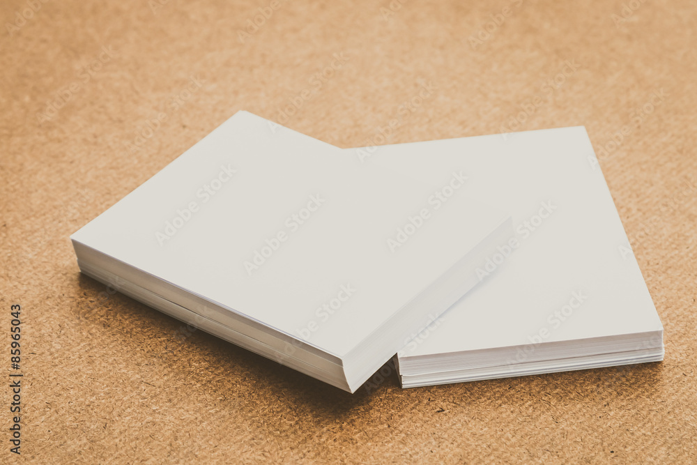 Fototapeta premium White paper mock up