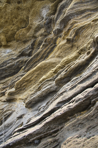 sedimentary rock at Yongmeori coast in Jeju island