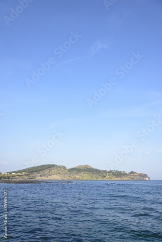 Whole View of Songaksan mountain in jeju island © jipen