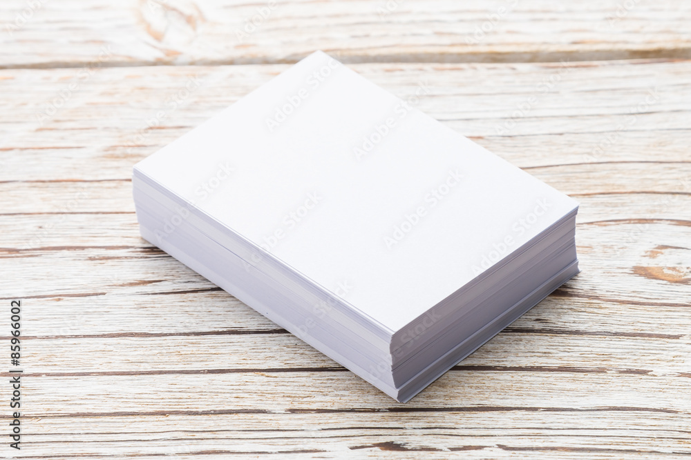 Blank white paper Blank white paper