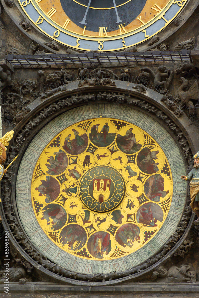 Prague Astronomical Clock in the Old Town of Prague