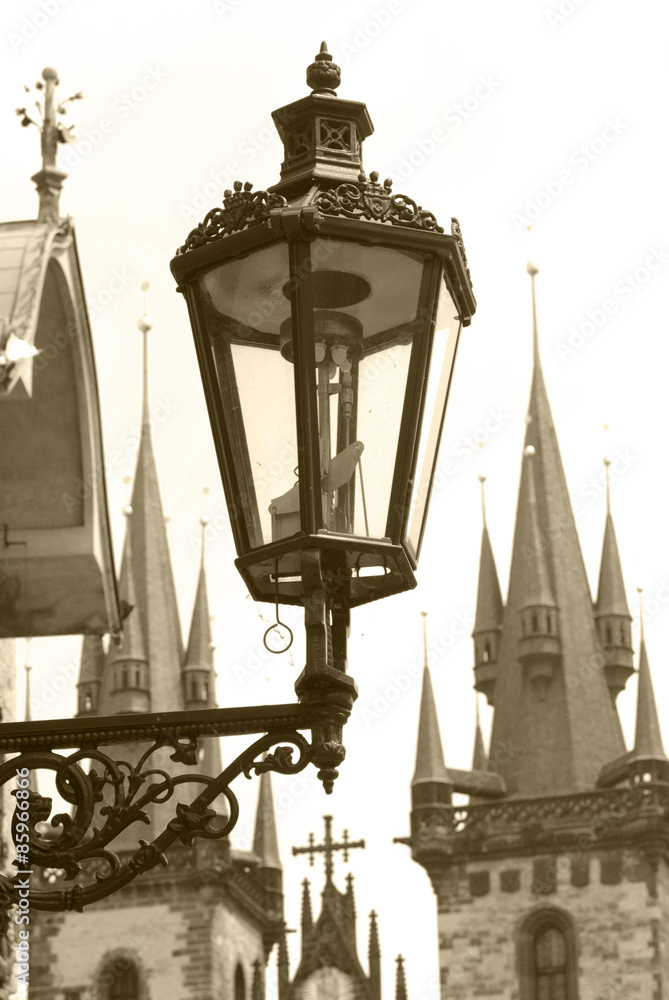 Cld lamp, Prague, Czech Republic