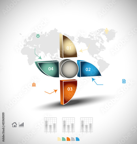 Business infographic template