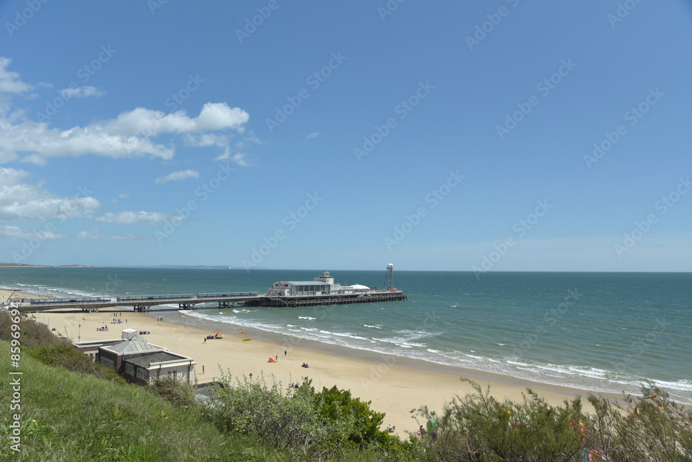 View over promenade at Bournemouth, Dorset