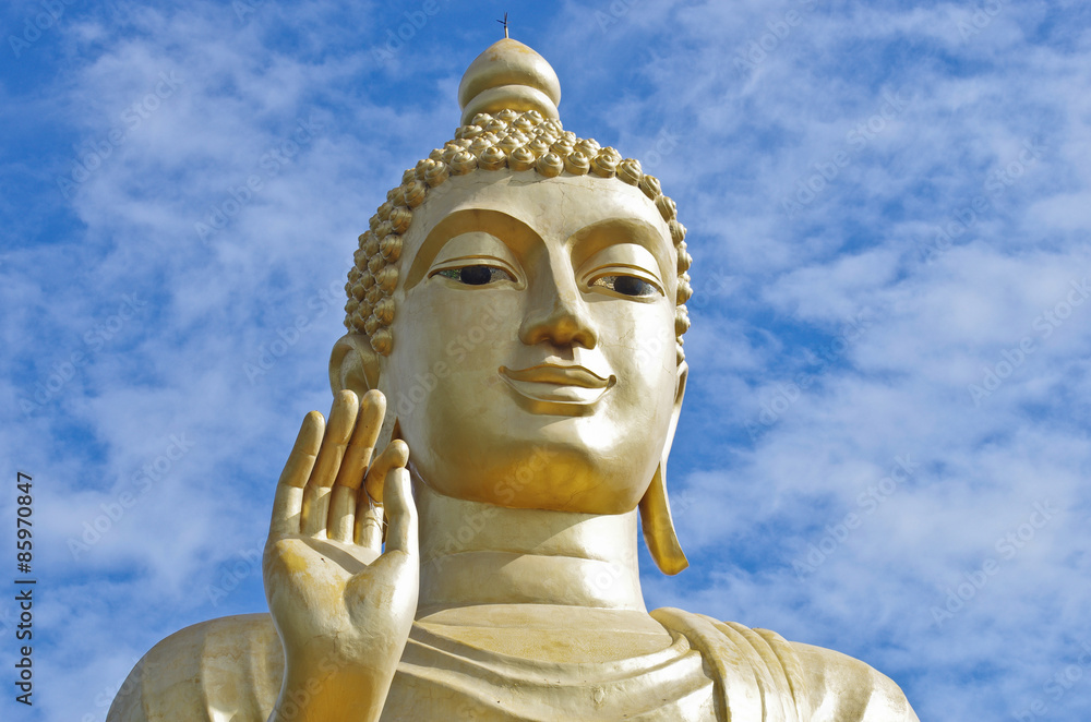 face of Buddha statue