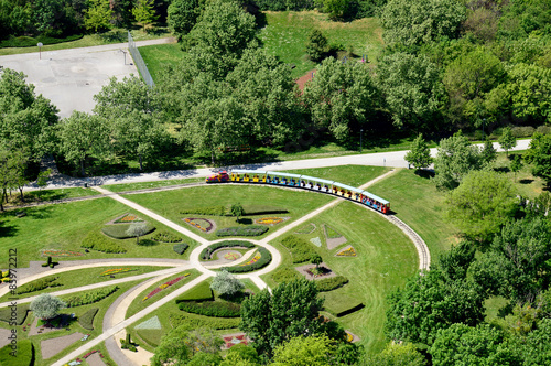 Donauparkbahn aus der Vogelperspektive photo