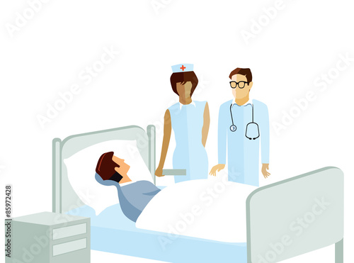 Patient im Krankenhaus