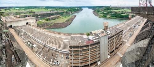 Itaipu dam on river Parana photo