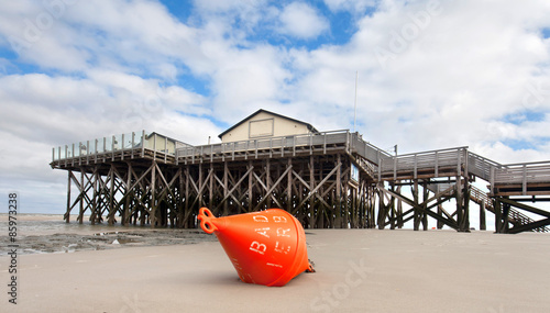 Boje am Nordseestrand photo