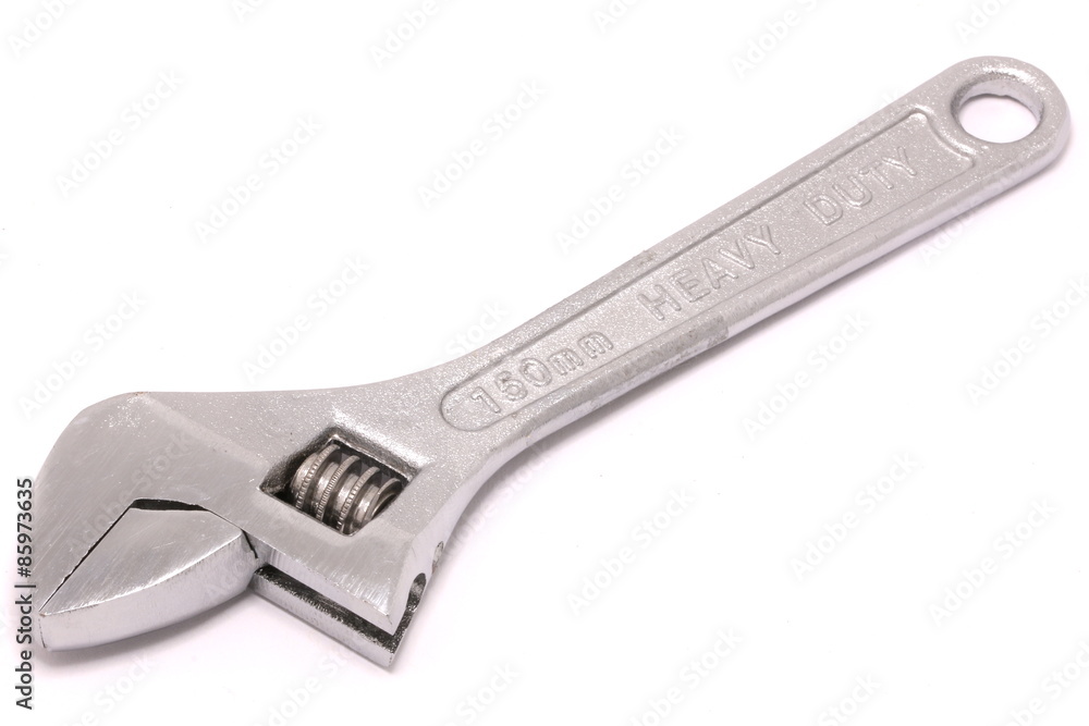 Heavy Duty Spanner on White Background Heavy Duty Spanner on White Background