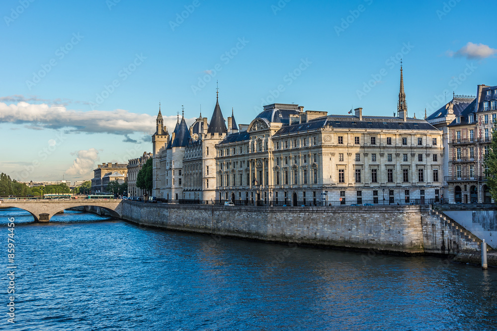 Castle Conciergerie - former royal palace and prison. Paris.