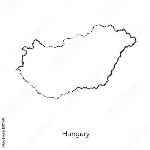 Map of Hungary for your design