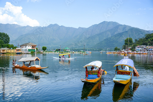 Dal lake at Srinagar, Kashmir, India