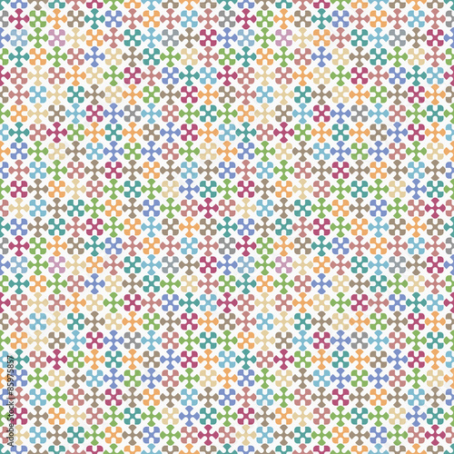 Colored geometric seamless pattern