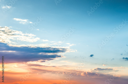 Beautiful sunset clouds