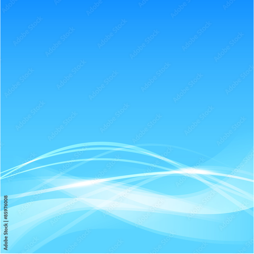 Abstract background blue wave curve and lighting element vector Abstract background blue wave curve and lighting element vector