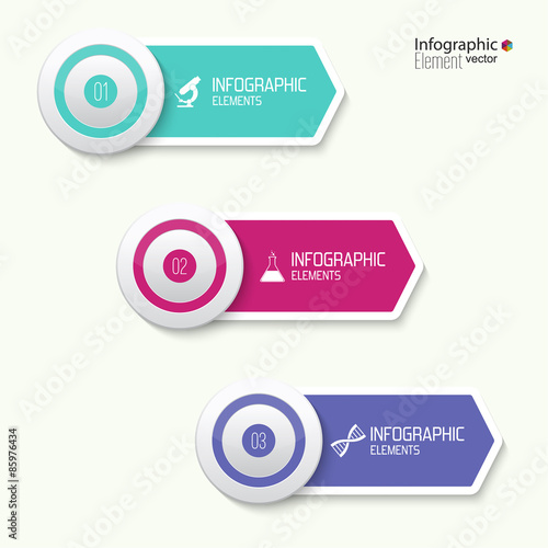Comparative chart with templates for presentation